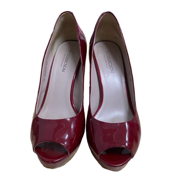 Red leather heels - Picture 1 of 3